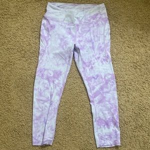 Outdoor voices cropped tie dye leggings size M